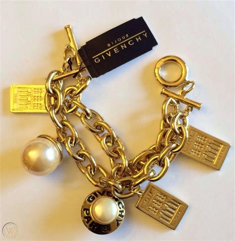 givenchy charm bracelet|vintage givenchy jewelry marks.